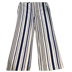 Chico’s sesonless multi strips pull on stretch pants size 2R office, career work